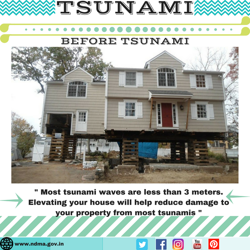 Talk to your insurance agent - homeowners’ policies may not cover flooding from a tsunami. Ask the insurance agent about the benefits from muti-hazard insurance schemes 
